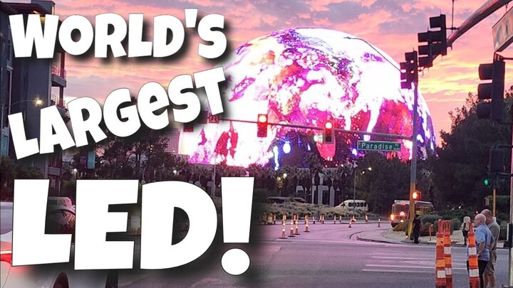 World&#039;s Largest LED Globe: Vegas Road Trip After Spinal Surgery!